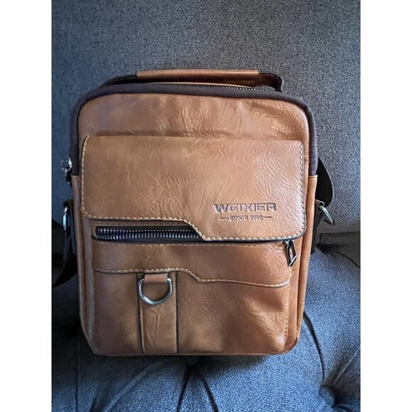 Retro Large Capacity Shoulder Bag Men Handbag Travel Backpack nice - Picture 1 of 16